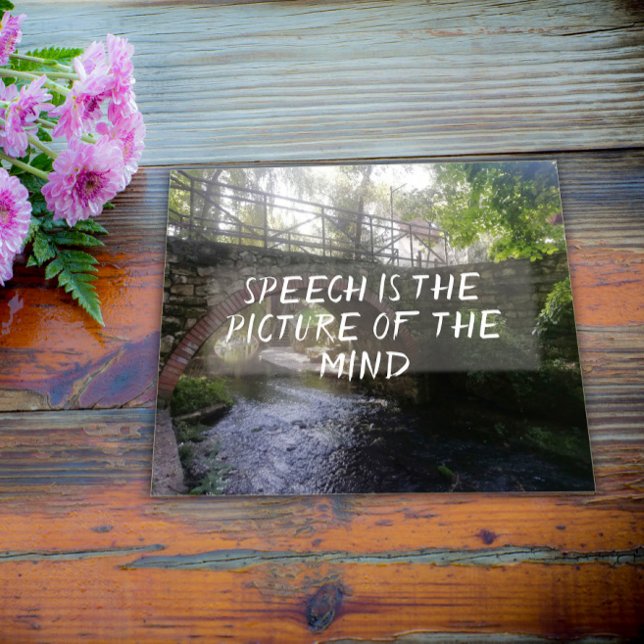 Tal är bild i hjärnans ordspråk som poster (Skapare uppladdad)