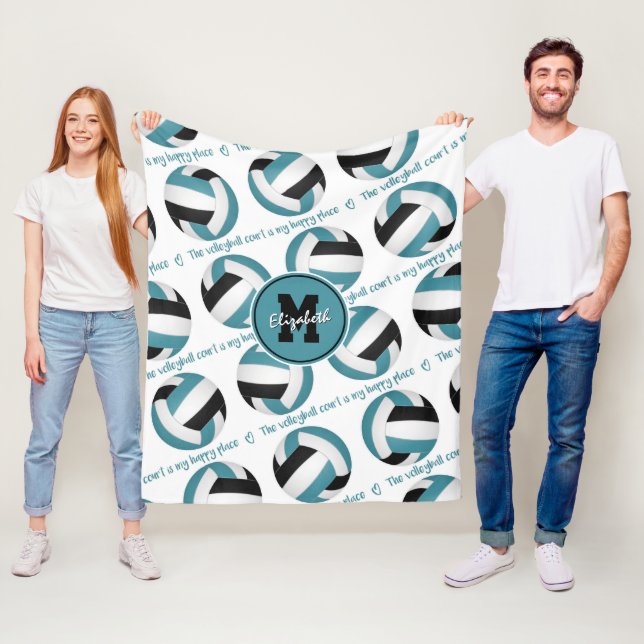 Tal Black: Volleyball-domstolen är min lycklig stä Fleecefilt (På plats)