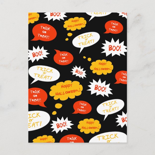 tal bubbelhalloween vykort (Framsida)