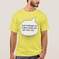 Tal bubbla Påstående-mall T-Shirt