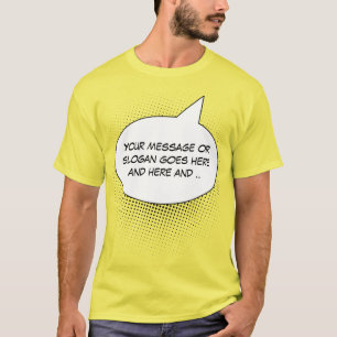 Tal bubbla Påstående-mall T-Shirt