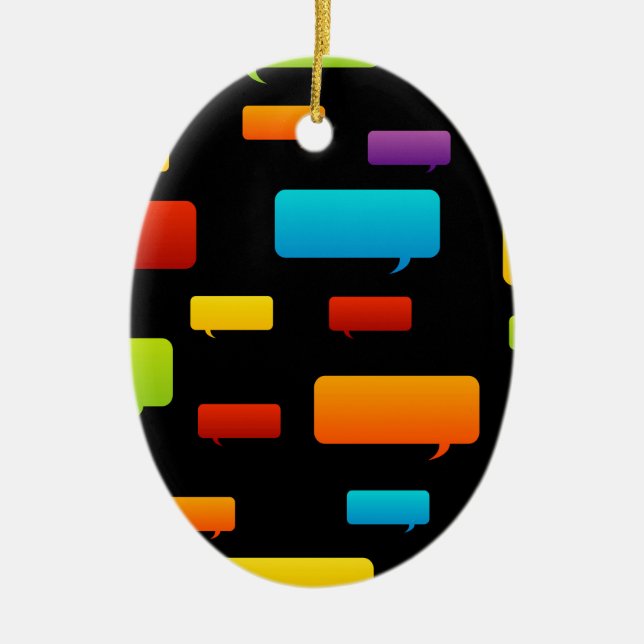 tal bubblar bakgrund julgransprydnad keramik (Framsidan)