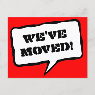 Tal bubblar rörs vykort för nytt hem