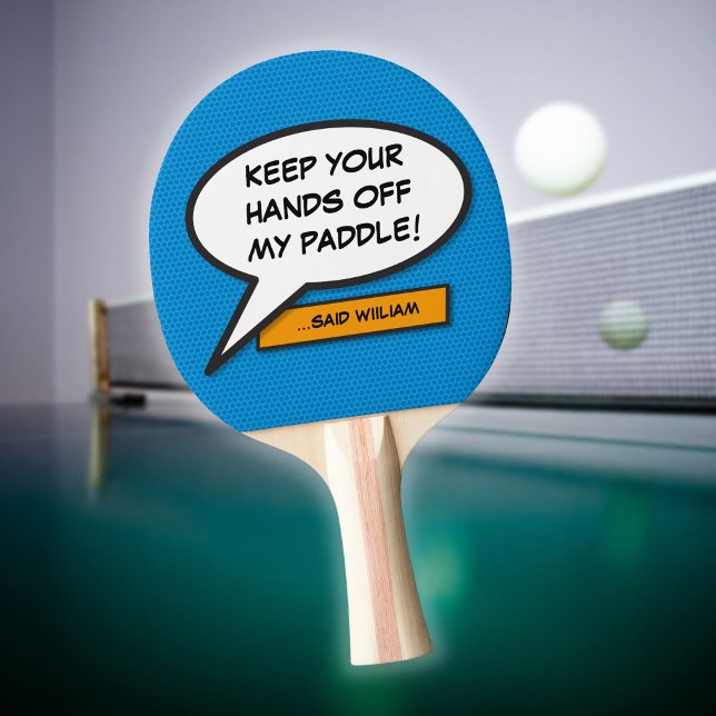 Tal Bubble Modern Coola Personlig  Pingisracket (Funny Modern Cool Personalized Speech Bubble Ping Pong Paddle)