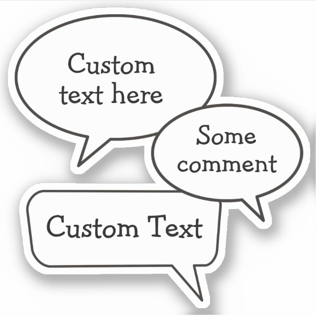 Tal Bubble Stickers Klistermärken (Framsida)