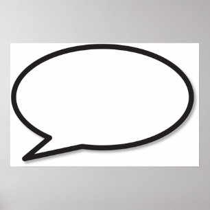 Tal Bubble Tecknad Bok Modern Art Pop Culture Gr Poster