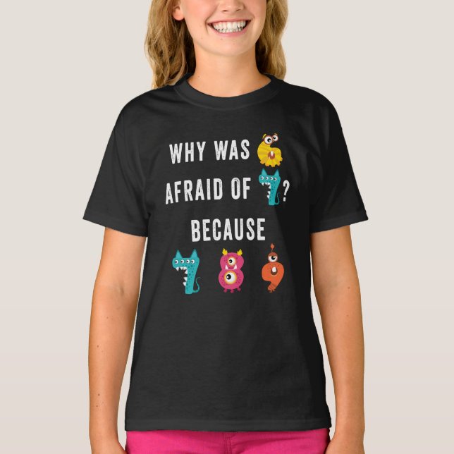 Tal Dag Idea För barn - Monsternummer T Shirt (Framsida)