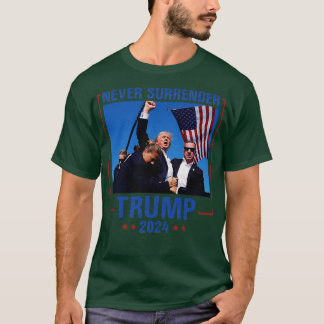 Tal Fist i Luft Pennsylvania Surrende aldrig T Shirt