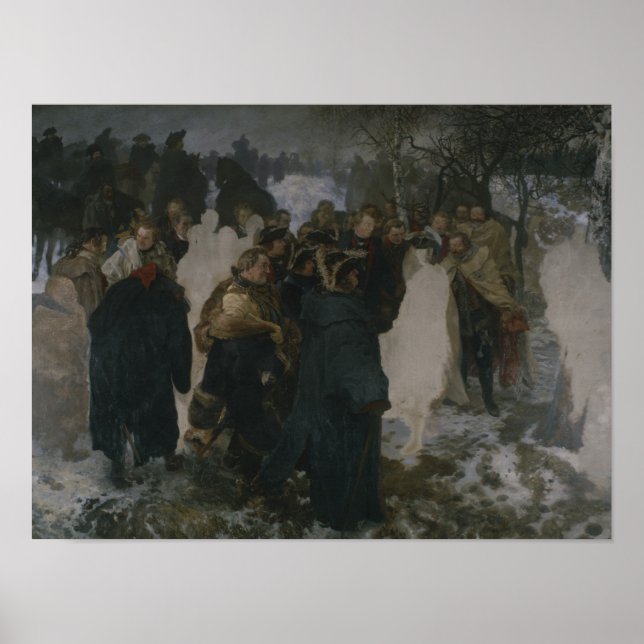 Tal före slaget vid Leuthen 1858 Poster (Framsidan)