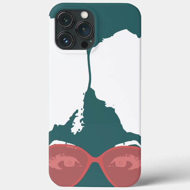 Tal Girl med Afro med Rosa Sunglasses (Baksida)