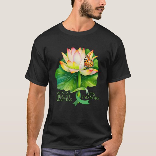 Tal Health-frågor Låt oss prata mer T Shirt (Framsida)