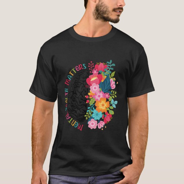 Tal Health Matters Hu Brain Sjukdom Awareness T Shirt (Framsida)