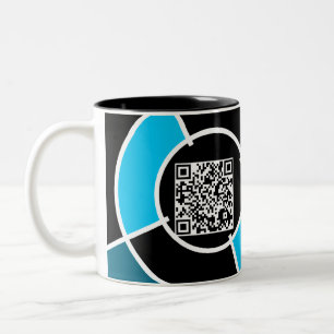 Tal-nos QR-kod Två-Tonad Mugg