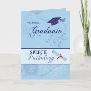 Tal Pathology Studenten Grattis, Blue Kort