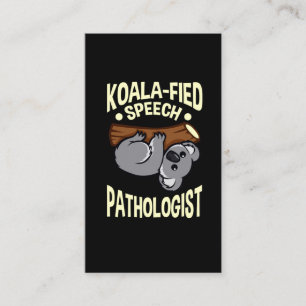 Tal-patologen Cute Koala-språklärare Visitkort