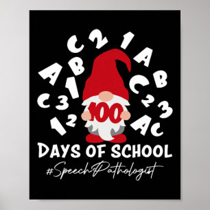 Tal-patologen Slp 100 skoldagar 100 dagar Da Poster