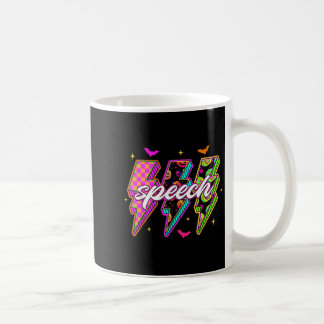 Tal Slp Retro Halloween Levande Färg Blixt Kaffemugg