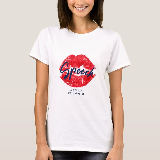 Tal Språkpatolog Kiss T-shirt (Framsida)