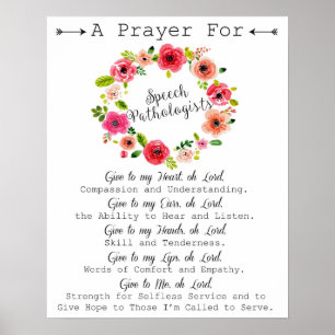 Tal Språkpatolog Prayer Art Poster
