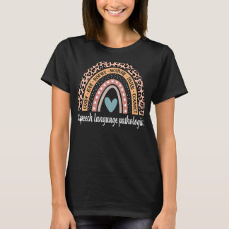 Tal språkpatolog Rainbow Leopard Slp Th T Shirt