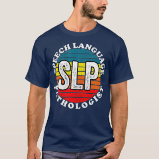 Tal språkpatolog - SLP-terapi Retro Su T Shirt