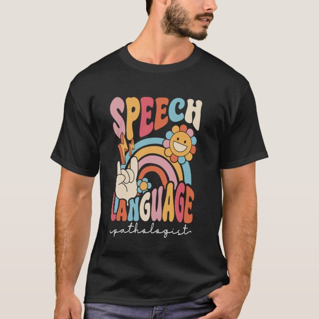 Tal Språkpatolog SLT-terapi T Shirt (Framsida)