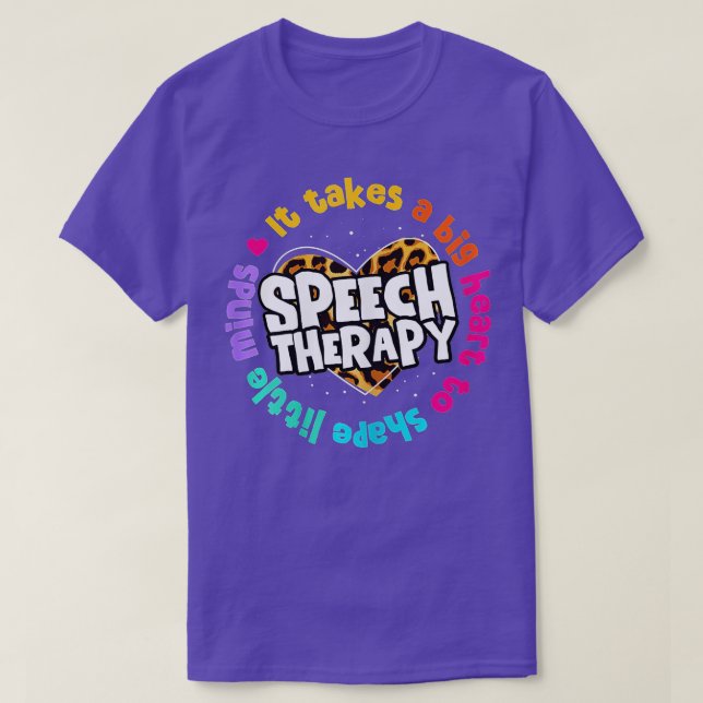 Tal språkpatolog Tal Therapy Leopard T Shirt (Design framsida)