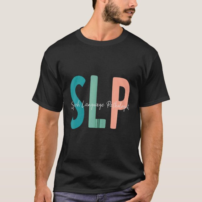 Tal Språkpatolog Tal Therapy SLP Zip T Shirt (Framsida)