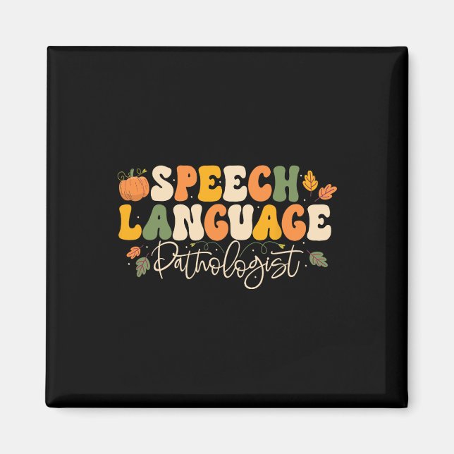 Tal språkpatolog Tal Therapy Thanksg Magnet (Framsidan)