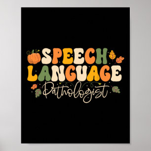 Tal språkpatolog Tal Therapy Thanksg Poster