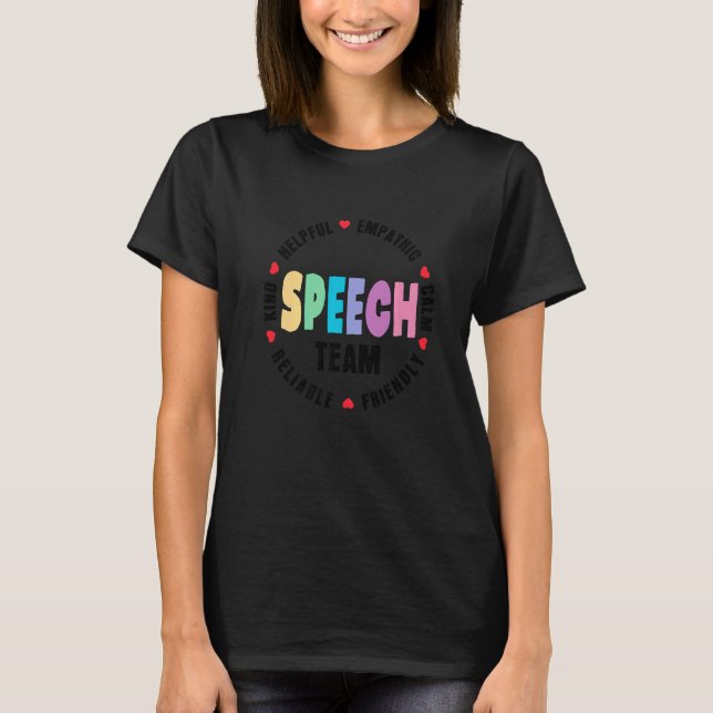Tal språkpatolog Therapy Groovy Tal T Shirt (Framsida)