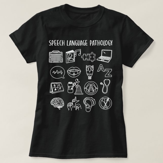 Tal Språkpatologer SLP Tal T T Shirt (Design framsida)