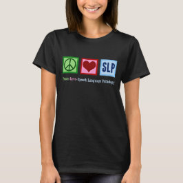 Tal Språkpatologi Peace Kärlek SLP T Shirt