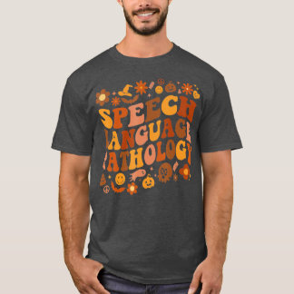 Tal språkpatologi Retro Halloween Tal T T Shirt