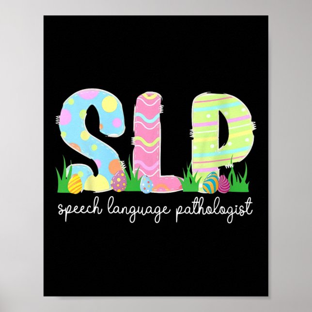 Tal språkpatologi SpP Påsk Tal Therap Poster (Framsidan)