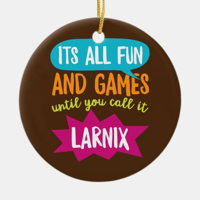 Tal språkpatologicitat för en SLP-lärare Julgransprydnad Keramik (Framsidan)