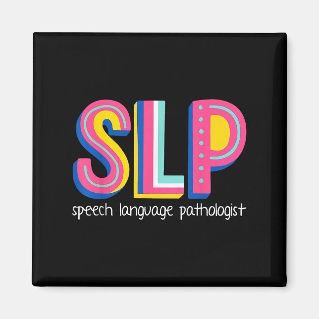 Tal språkterapeut, patolog, patologi magnet (Framsidan)