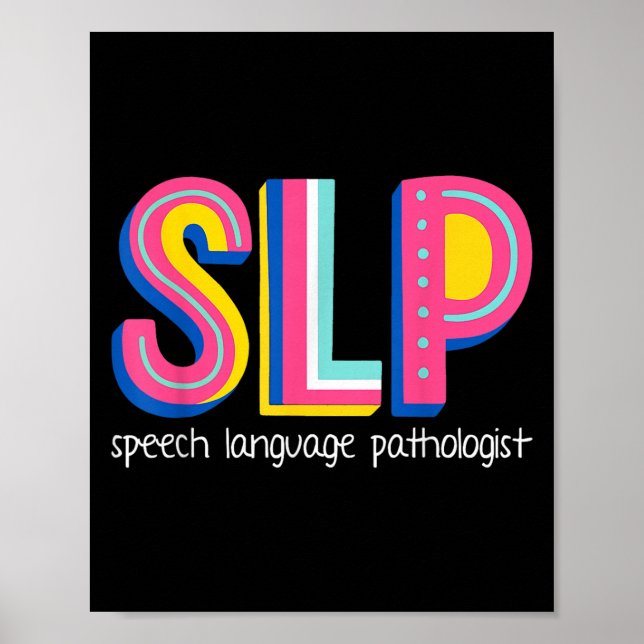 Tal språkterapeut, patolog, patologi poster (Framsidan)