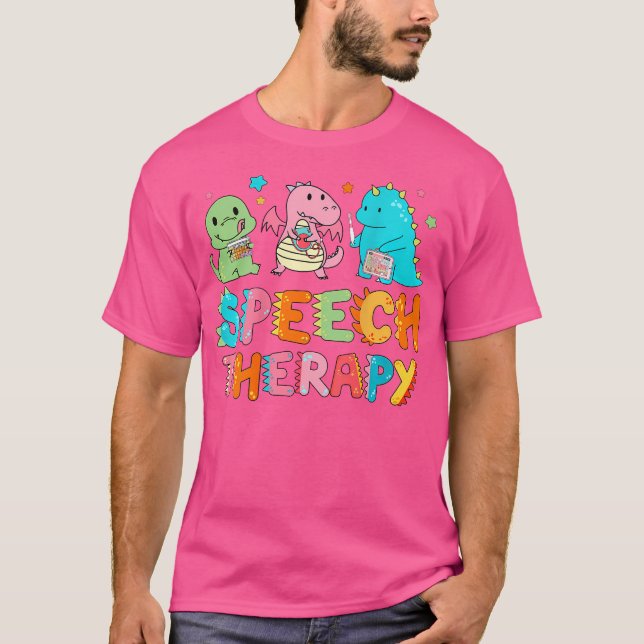 Tal Squad Cute Dinosaur Tal Therapy Tal P T Shirt (Framsida)