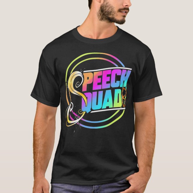 Tal Squad skämtar om bästa vänner, hotar och svepa T Shirt (Framsida)