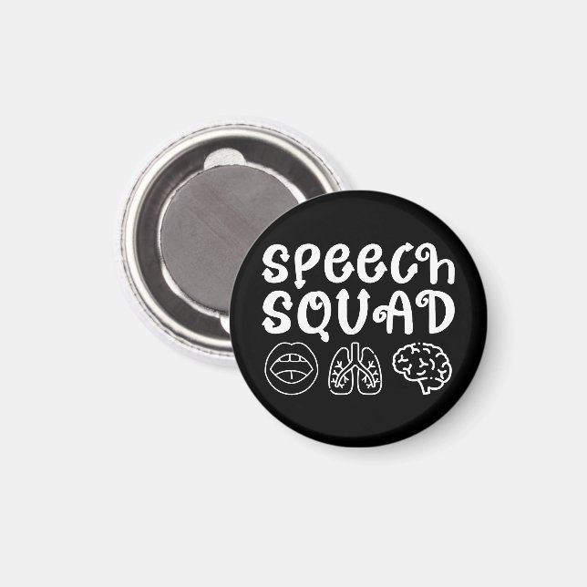 Tal Squad SLP Tal Språkpatolog Lung Magnet (Front/Back)