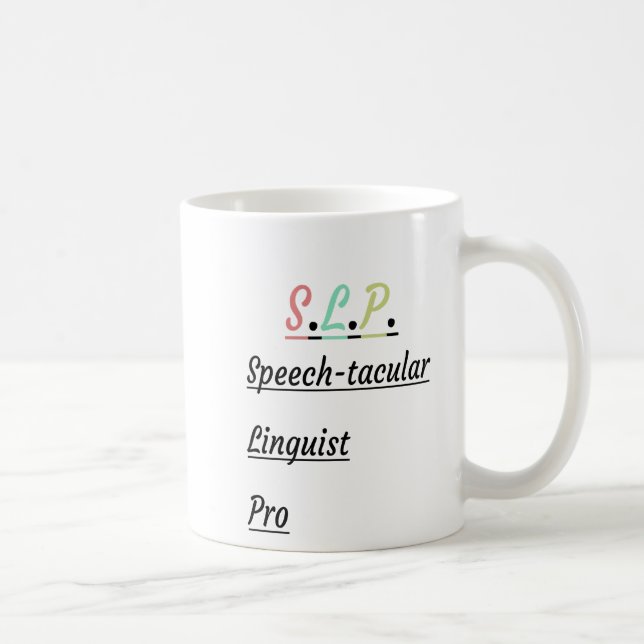 Tal-takular Linguist Pro | SLP Gift Kaffemugg (Höger)