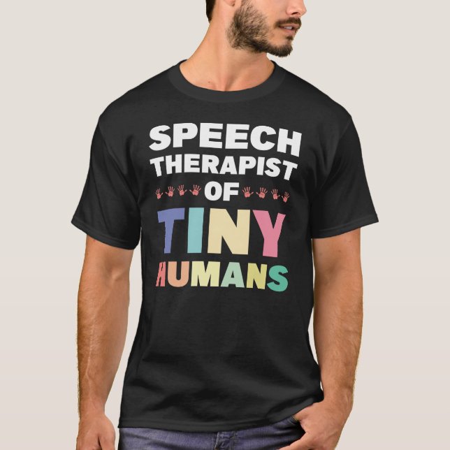 Tal-terapeut för små människor t shirt (Framsida)