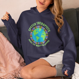 Tal-terapeuter gör World Go Round Cute SLP T Shirt