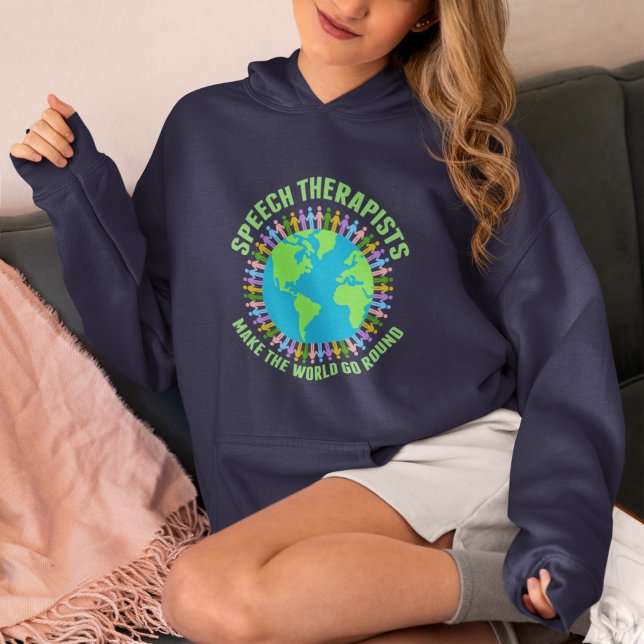 Tal-terapeuter gör World Go Round Cute SLP T Shirt (Skapare uppladdad)