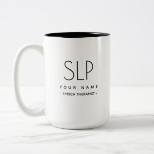 Tal-terapeuter SLP Modern minimalistisk Mugg