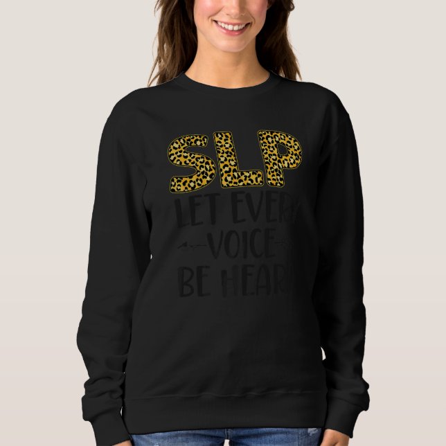 Tal terapiassistent SLP Leopard Che T Shirt (Framsida)