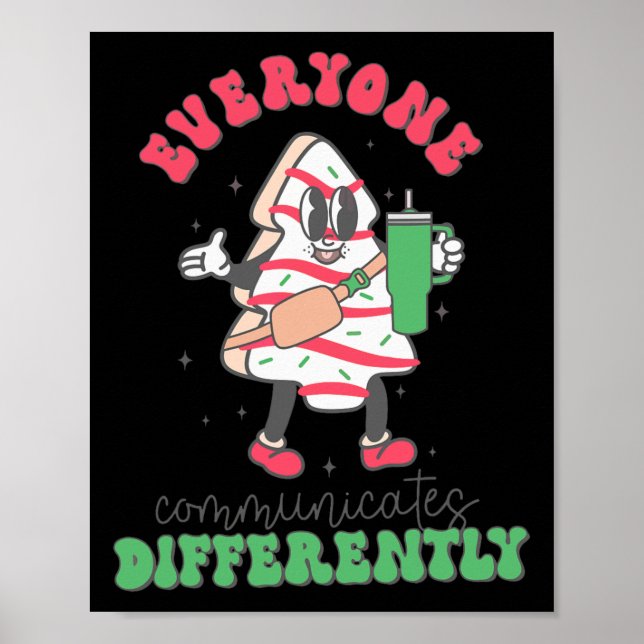Tal Terapy jul Alla kommunicerar med Diff Poster (Framsidan)