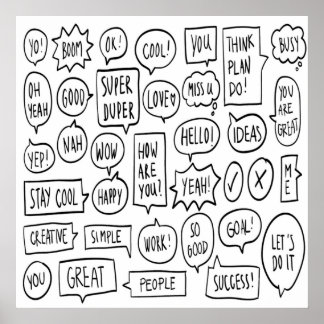 Tal Text Bubble Chatta Messages Life Ideas Co Poster