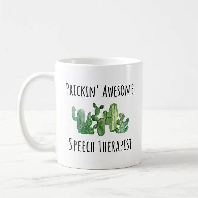 Tal Therapist Funny Gift Idea Kaffemugg (Vänster)